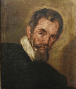 作曲家クラウディオ・モンテヴェルディ1567-1643の肖像 作： Bernardo Strozzi