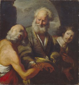 麻痺を癒す聖ピーター 作： Bernardo Strozzi