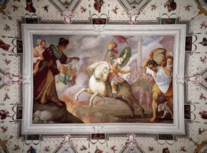 マーカスクルティウスの死 作： Bernardo Strozzi