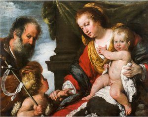 聖家族。 作： Bernardo Strozzi