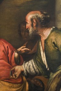 トリビュートマネー、1631年頃、3496129の詳細 作： Bernardo Strozzi