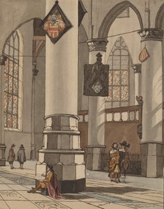教会内部、1774 年。 作： Bernhard Schreuder
