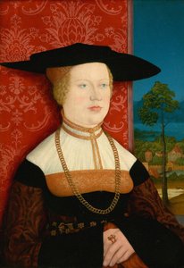 マルガレーテ・ヴェーリン、1527年。 作： Bernhard Strigel