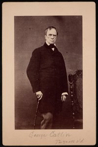 ジョージ・カトリンの肖像、1796～1872年、1867年頃。 作： Bernheim