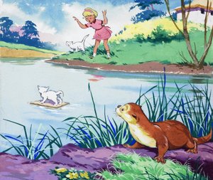 カワウソのフリップテイル