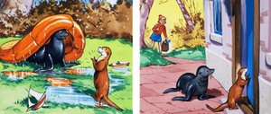 カワウソのフリップテイル