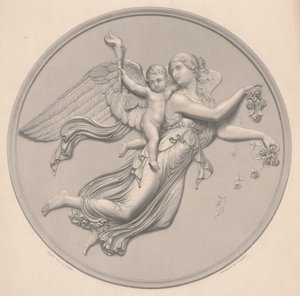 朝」 F. R. ロフ（fl.1850-63）作画、ウィリアム・カリオ・ロフ（1817-89）彫刻、19世紀中頃（彫刻の複製品 作： Bertel (after) Thorvaldsen