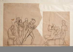 アガメムノンはアキレスと戦う 作： Bertel Thorvaldsen