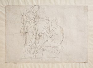プロメテウスとミネルバ、 作： Bertel Thorvaldsen
