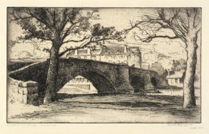 エディンバラ、マッセルバラ橋 作： Bertha E. Jaques