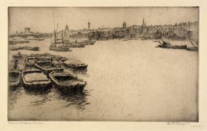 ロンドン、テムズ海運 作： Bertha E. Jaques