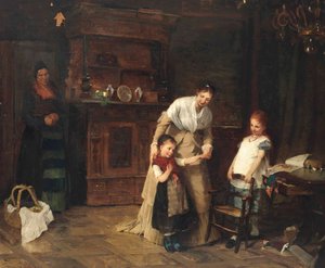 新しい友達、1875 作： Bertha Wegmann