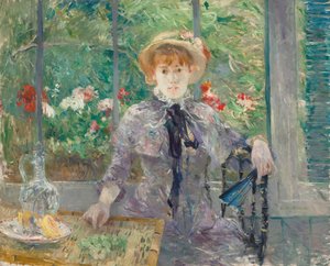 朝食後、1881 作： Berthe Morisot
