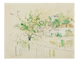 ブージヴァル、1884 作： Berthe Morisot
