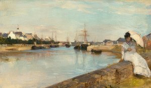ロリアンの港。 1869 作： Berthe Morisot