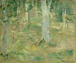コンピエーニュの森、1885年。 作： Berthe Morisot