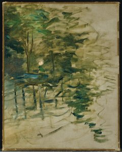 庭、1883 作： Berthe Morisot