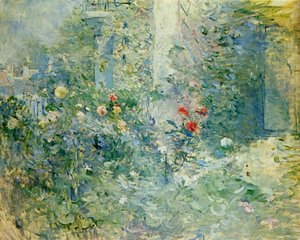 ブージヴァルの庭園1884年のブージヴァルの庭園 作： Berthe Morisot