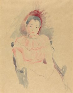 座っている少女、1894年。