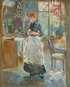 ダイニングルームで 作： Berthe Morisot