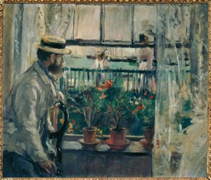 Interieur、ワイト島 作： Berthe Morisot