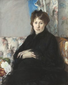 エドマポンティロン夫人の肖像、モリゾ、1871年 作： Berthe Morisot