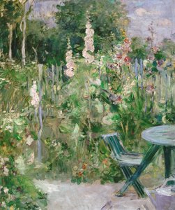 バラトレミエール（タチアオイ） 作： Berthe Morisot