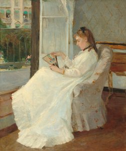 窓際の芸術家の姉妹、1869年。