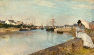 ロリアンの港 作： Berthe Morisot