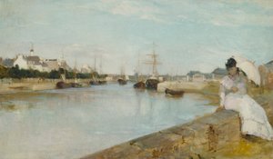 ロリアンの港、1869 作： Berthe Morisot
