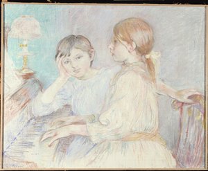 ピアノ、1888 作： Berthe Morisot