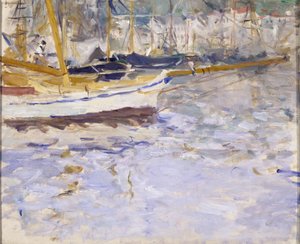 ニース港、1881年冬？-82（帆布に油彩） 作： Berthe Morisot