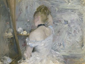 彼女のトイレの女性 作： Berthe Morisot