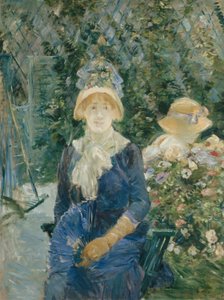 庭の女 作： Berthe Morisot