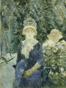 庭の女 作： Berthe Morisot