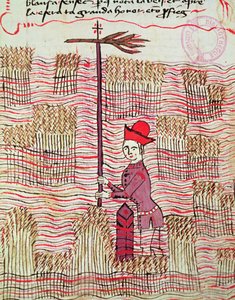 Ms 327 fol.197r野外調査員、Tranite dArpentage、Arnaud de Villeneuve（1240-1312） 作： Bertrand Boysset