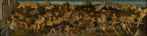 スキピオアフリカヌス、ハンニバルを倒す、c.1470（パネルに取り付けられた生地のテンペラ）（488155も参照）