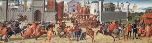 トロイの包囲II：木製の馬、c.1490-95（69652も参照） 作： Biagio di Antonio