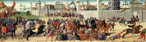 トロイの包囲I：ヘクターの死、c.1490-95（69653も参照） 作： Biagio di Antonio