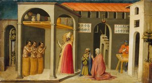聖ニコラス蘇生三人の若者、1433-35。 作： Bicci di Lorenzo