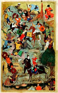 スミルナで聖ヨハネ騎士団を攻撃するティムール、1402年1467年 作： Bihzad