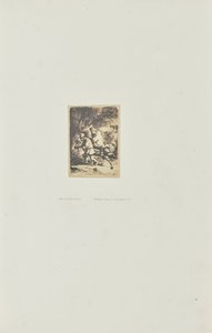 [エジプトへの逃避：小皿］ 作： Bisson Frères