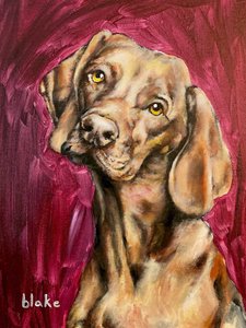 Dogs Rule、2021年頃（キャンバスボードにアクリル） 作： Blake Munch