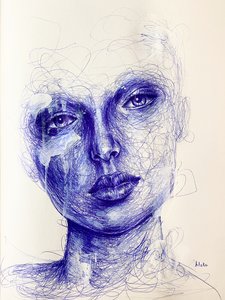 ラブ・オン・ザ・ロックス、2021年頃（紙にペン） 作： Blake Munch