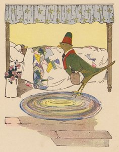 童謡：小さなジェニー・レン（カラーリトグラフ） 作： Blanche Fisher Wright