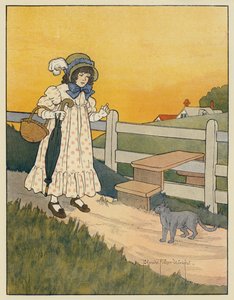 プッシーキャットとクイーン 作： Blanche Fisher Wright