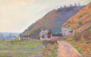 ジヴェルニー近くの道（キャンバスに油彩） 作： Blanche Hoschede Monet