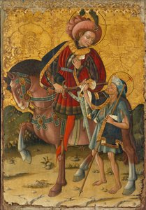 聖者マーティンがマントを共有c。 1440 作： Blasco de Granen