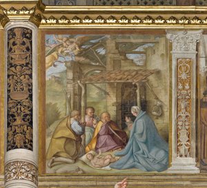 中央アベ、第4北スパン、「羊飼いの礼拝」、ボッカッチョ Boccaccino 1516-17年 作： Boccaccio Boccaccino