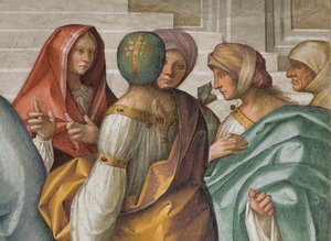 中央身廊、北側第2スパン、「聖母の結婚」 ボッカチーノ Boccaccino 1514-15年、詳細
